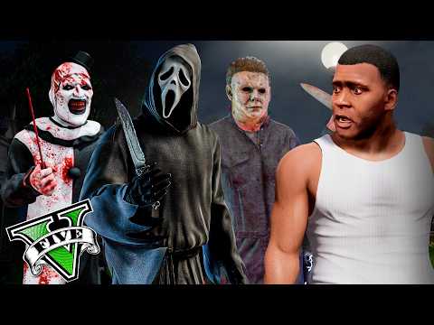 EL PAYASO ART vs GHOSTFACE vs MICHAEL MYERS en GTA 5