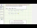 Factoring Polynomials and Expressions
