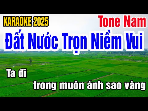 Karaoke Đất nước trọn niềm vui Tone Nam Nhạc Sống gia huy karaoke