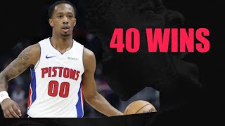 DETROIT PISTONS HIT 40 WINS FOR THE FIRST TIME SINCE 2018-2019