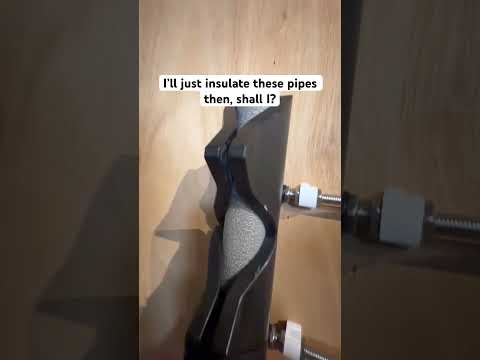 Pipe insulation… #plumber #plumbing #youtubeshorts #pipe #insulation #diy