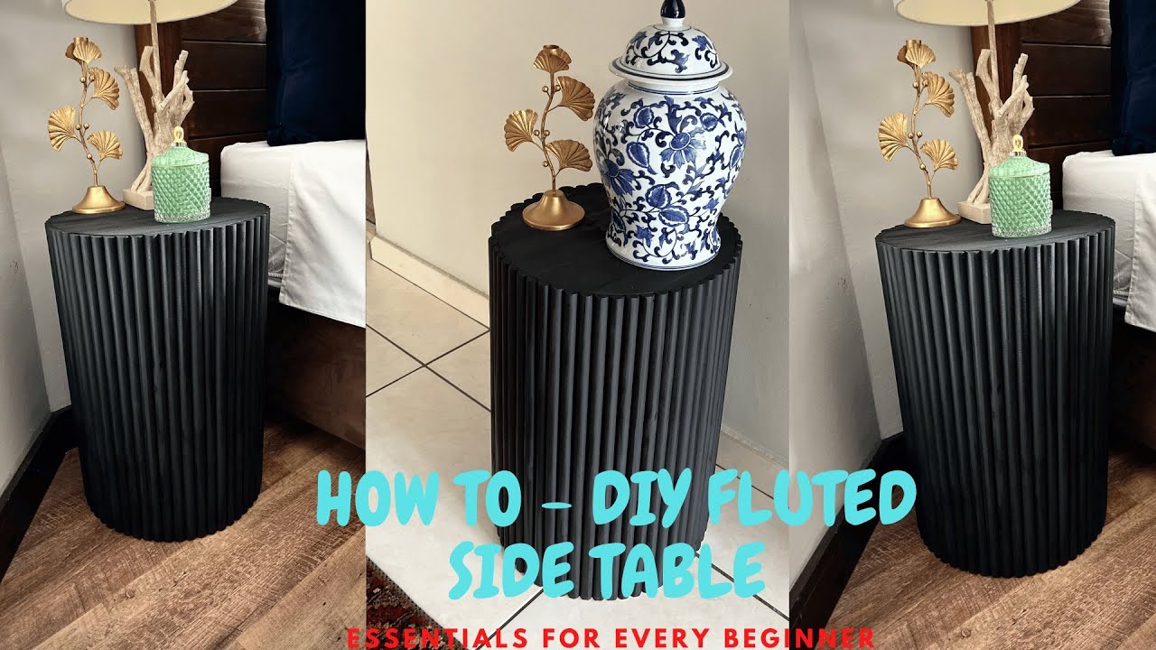 Unbelievable DIY Project: Transform Any Room with this Fluted Side Table!