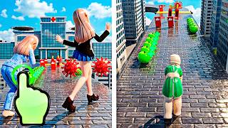 Real Modern Tracks Health Stunt Racing - Healthy Girl Run - iOS Android GamePlay #19