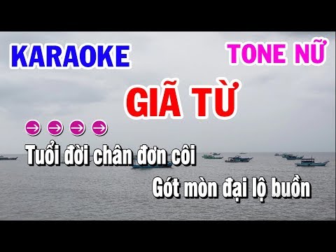 Giả Từ – karaoke – Nhạc Sống Tone Nữ D#m – Cực Hay Beat Chuẩn – Karaoke Thanh Hải