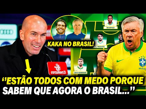 😱 SUPREENDENTE! Olha oque o ZIDANE falou de CARLO ANCELOTTI chegando na SELEÇÃO BRASILEIRA!