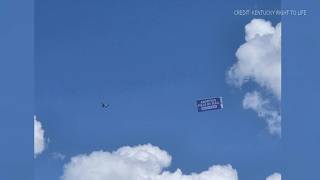 YouTube video thumbnail: Banner Promoting Abortion Pills Flown Over Kentucky State Fair Causes Stir