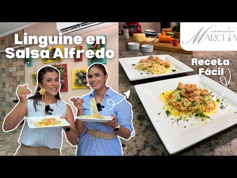 Receta fácil: Linguine en Salsa Alfredo  + versión healthy | En La Cocina Con Marcela