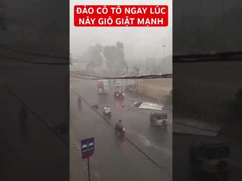 Cận cảnh mưa to gió giật mạnh tại Đảo Cô Tô