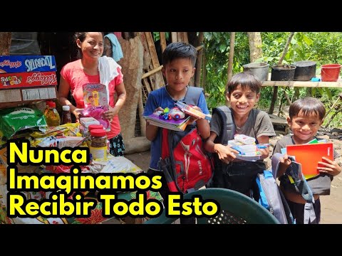 Una gran SORPRESA para CARLITOS y sus hermanitos / pidió comida y Dios los sorprendió 😱