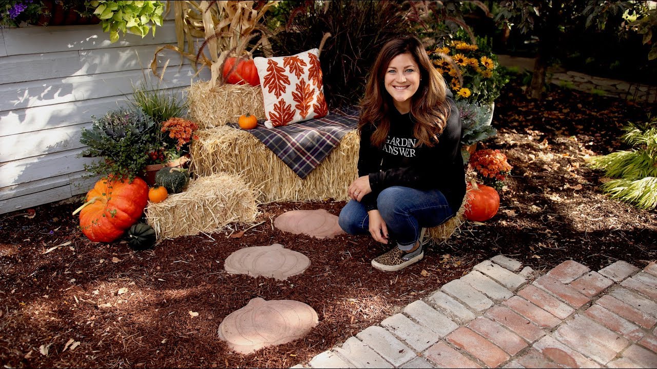 DIY Pumpkin Stepping Stones!