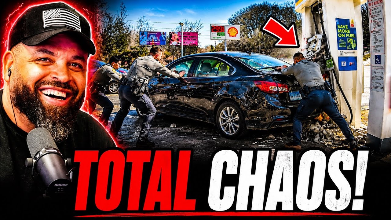 Woman Turns Gas Station Into War Zone