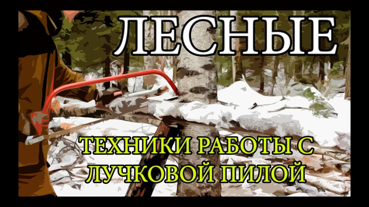 Работа с лучковой пилой working with the bucksaw