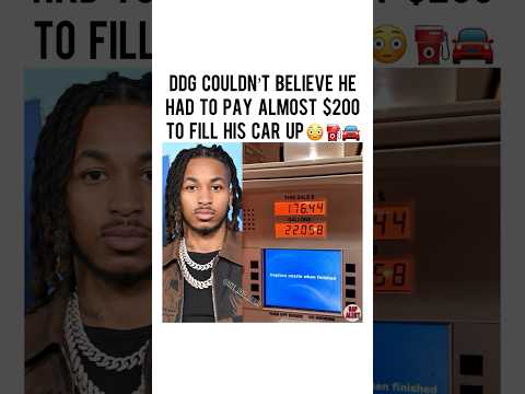 #DDG was in disbelief when he saw how much it cost to fill up his car 😭👀 Is he overreacting? 🤔