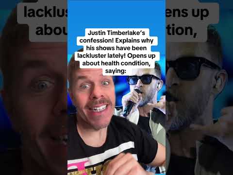 Justin Timberlake’s Confession! Explains Why His Shows Have Been Lackluster Lately! Opens Up About Health Condition, Saying: