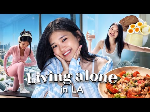 Living ALONE: being an introvert in a social city like LA, stuck at home, building dream body✨