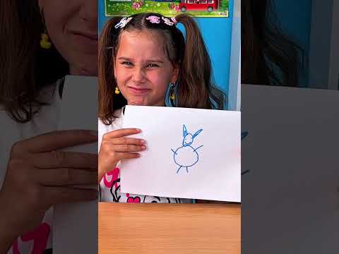 Bunny Drawing Hack! 🐰✋ Use Your Hand to Create a Cute Rabbit! #kidsart #learn
