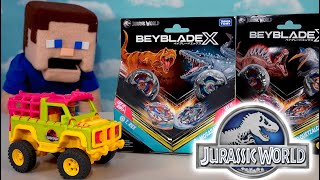 Jurassic World & BeyBlade X CROSSOVER! Takara Tomy NEW 2025 SPINNERS