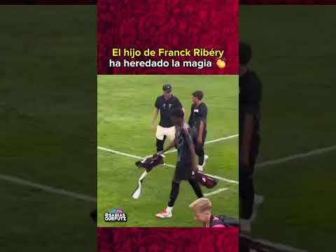 😯 El hijo de Franck Ribéry ha heredado la magia 👏👏 | #football #footballshorts #futbol #soccer