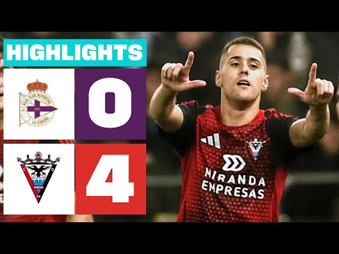 RC DEPORTIVO 0 - 4 CD MIRANDÉS I RESUMEN LALIGA HYPERMOTION