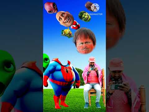 powerfull fat spider man Vs dame tu cosita alian & hulk me head puzzle challenge 😁😂