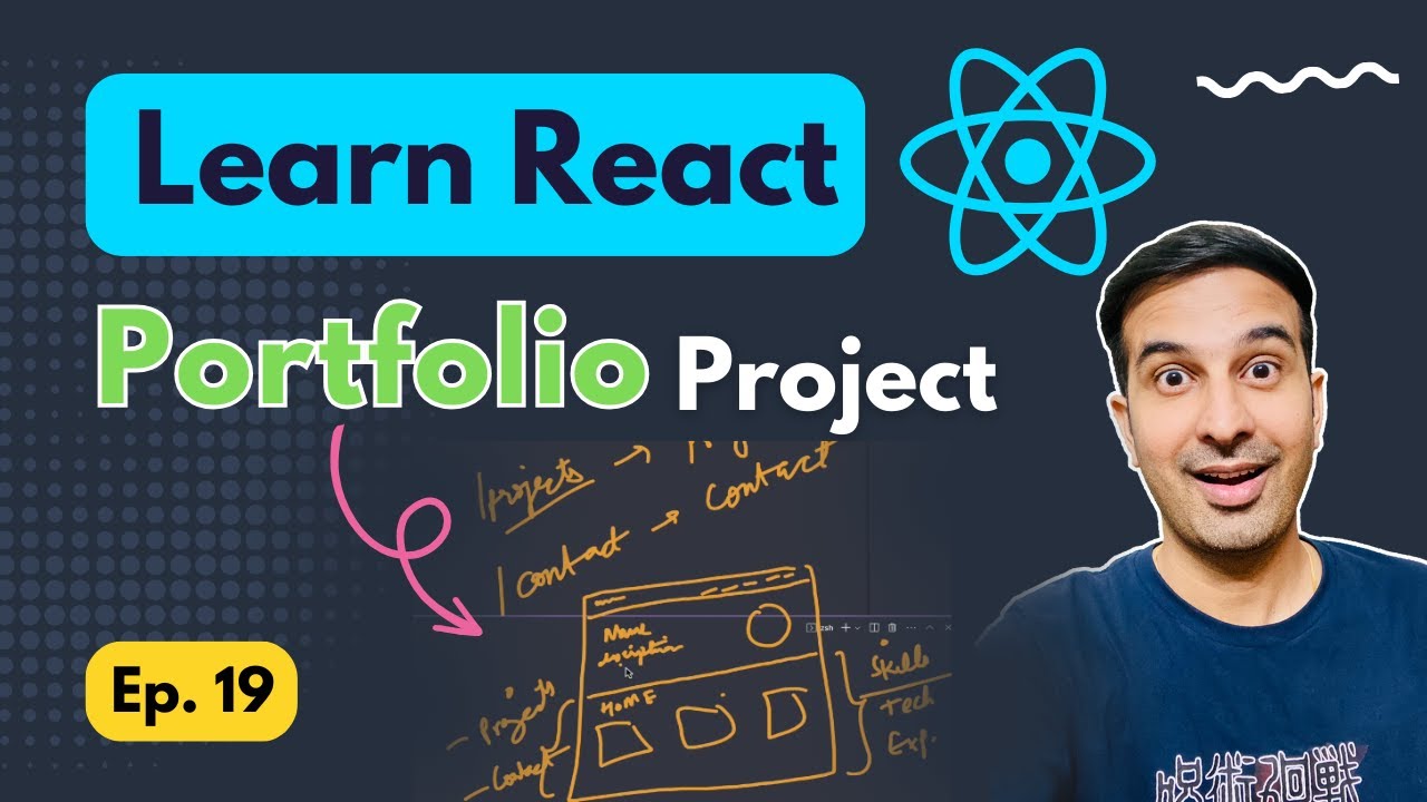 Simple Portfolio Project 😍 in ReactJS using Routing