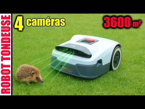 Robot Tondeuse sans Fil Périphérique avec 4 caméras ! ANTHBOT Genie 3000 3600M²