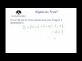 Algebraic Expressions and Proofs