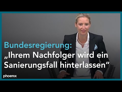Vereinbarte Debatte zur Si­tuation in Deutsch­land: Rede von Alice Weidel (AfD) am 07.09.21