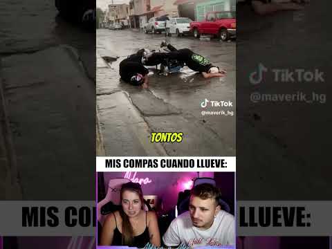 Mis amigos mexicanos con la lluvia jajajaja