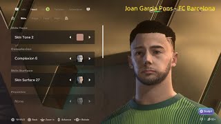 EA SPORTS FC 26 face tutorial - /Joan García Pons/FC Barcelona/Spain