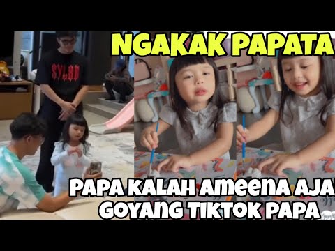 NGAKAK AMEENA AJAK PAPATA GOYANG TIKTOK KALAH