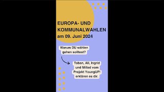 Deine Stimme zählt! Warum du zur Europawahl gehen solltest, erklären Ali, Ingrid, Millad und Nada...