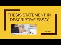 Descriptive Essay Writing Concepts