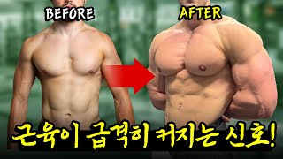 몸이 급격하게 커지기 전 나타나는 신호