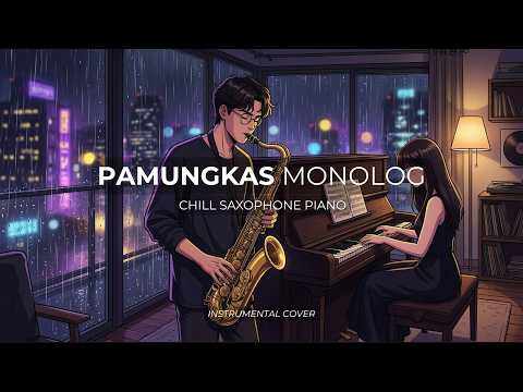 Pamungkas Monolog – Relaxing Saxophone Piano Cover | Musik Santai Hujan Malam 🎷🎹
