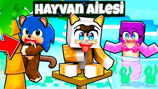 Minecraft’ta HAYVAN Ailesi BENİ EVLAT EDİNDİ! 😱🐾