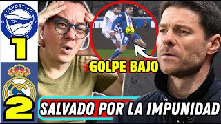 ¡ESCÁNDALO ARBITRAL! El MADRID ROBA al ALAVÉS y XABI ALONSO SALVA EL PELLEJO 😡