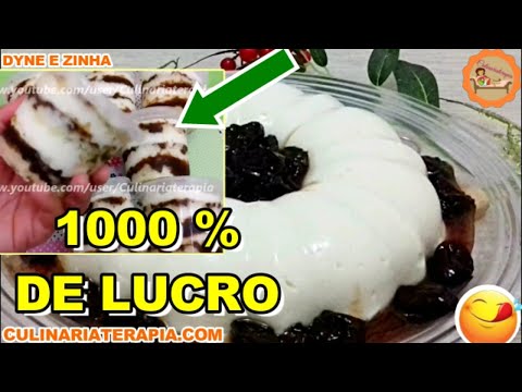 A Receita de Manjar de Coco que Me Rendeu 1000% de Lucro - Bolo no Pote de Manjar de Coco com Ameixa