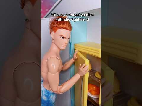 Ken and his short girlfriend #barbie #funny #comedy