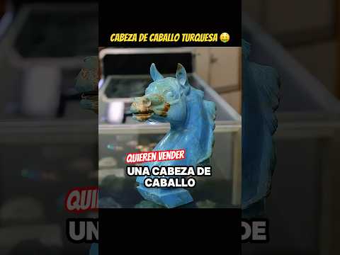 Cabeza de caballo Turquesa #curiosolee #elpreciodelahistoria #antiguedades #coleccionismo #coleccion