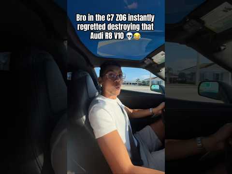 C7 Z06 destroys Audi R8 V10 and instantly regrets it… 💀
