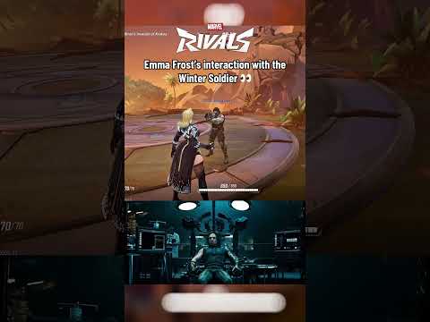 Emma Frost’s interaction with the Winter Soldier references the MCU in Marvel Rivals