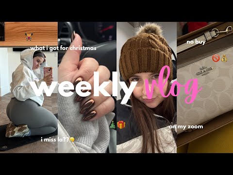 weekly vlog: what I got for christmas, I miss la, NO BUY 2025 RULES & more