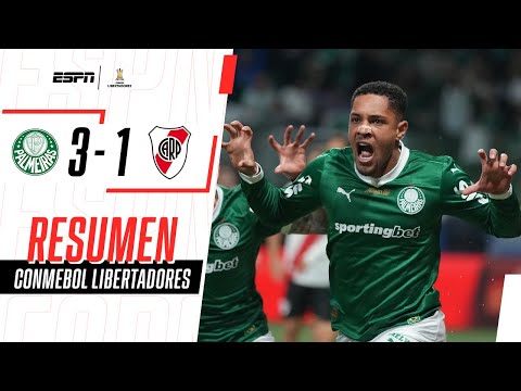 EL MILLONARIO TAMBIÉN CAYÓ EN BRASIL Y QUEDÓ AFUERA ANTE EL VERDAO | Palmeiras 3-1 River | RESUMEN