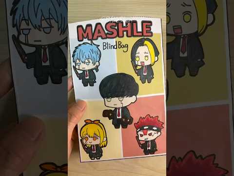 MASHLE Blind Bag #blingbangbangborn #paperdiy #papercraft #asmr