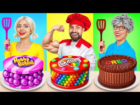 Tantangan Memasak Saya vs Nenek! Kompetisi Menghias Kue oleh X-Challenge