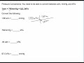 Pressure and Temperature Conversions