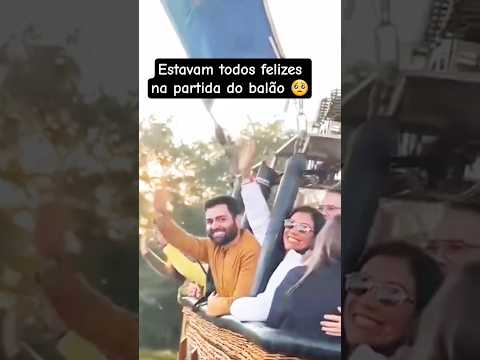MOMENTO DA SAÍDA DO BALÃO QUE CAIU EM SANTA CATARINA #shorts praia grande balão caiu