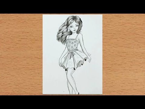 How to draw a beautiful Girl | Easy pencil sketch tutorial | A girl drawing
