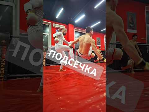 Подсечка против тех, кто любит использовать защиту разрывом дистанции.#единоборства #перовская1